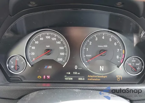 2015 BMW M3 z USA, uszkodzony, nr VIN WBS3C9C5XFP804055